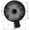 DELTA STG-1280ZJ-DM46(BLACK) kojerasia / kamerateline, musta, alumiiniseos