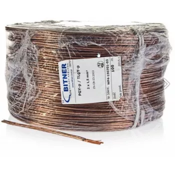 BITNER BiTsound PGY-p (TLgY) 2x0,75 mm² kaiutinkaapeli 100 m rulla