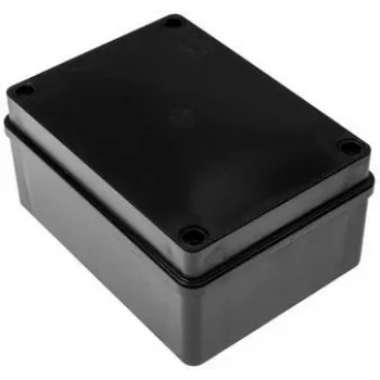 Hermetisoitu jakorasia 150x110x70 mm IP65 halogeeniton musta PAWBOL S-B316C