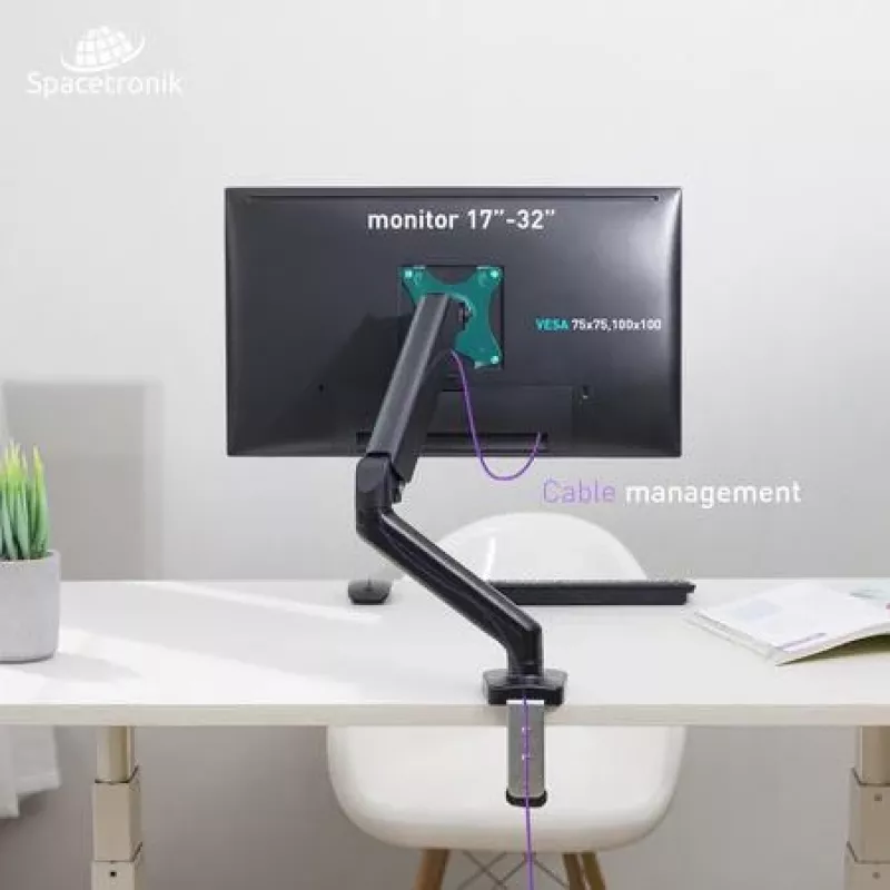 Spacetronik SPA-G110 pöytäteline näytölle 17-32