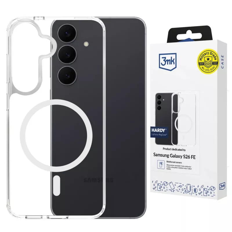 3MK PROTECTION Samsung Galaxy S26 FE - 3mk Hardy LiqForce MagCase musta