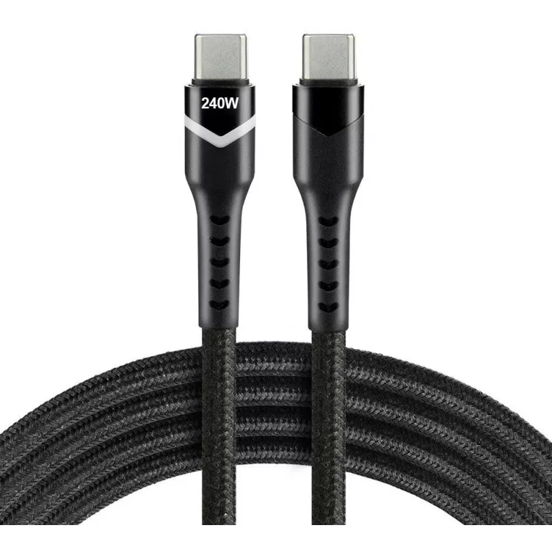 EVERACTIVE USB-C–USB-C-kaapeli CBB-1PDRS 100 cm 48V 5A 240W RGB LED