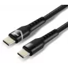 EVERACTIVE USB-C–USB-C-kaapeli 2 m 240W RGB LED musta CBB-2PDRS