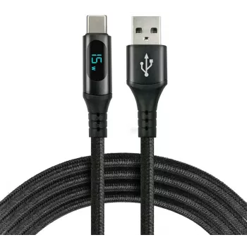 everActive CBB-2CBL USB-A/USB-C LCD-kaapeli 200 cm 3A