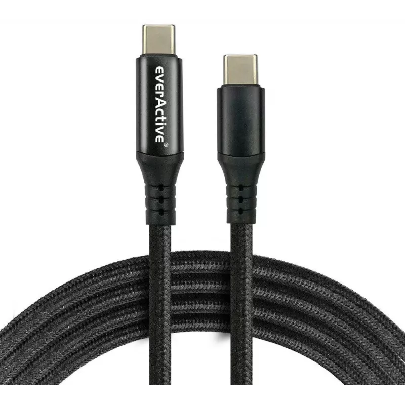 USB-C–USB-C-kaapeli 100 cm 100W PD LCD-näyttö everActive CBB-1PD5L
