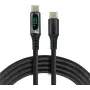 USB-C–USB-C-kaapeli 2 m 100W LCD-tehonäyttö everActive CBB-2PD5L