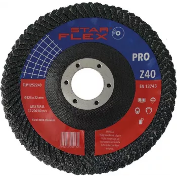PSG Star Flex lamellilaikka 125x22,23 mm P40 zirkonkorundi kartiomainen tyyppi 29 TLP1252240