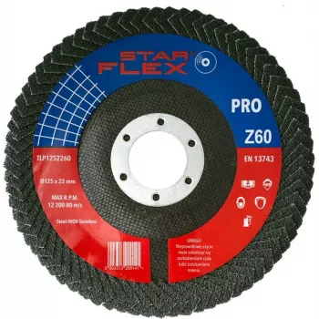 PSG Star Flex lamellilaikka 125x22,23 mm P60 zirkonkorundi kulmahiomakoneelle