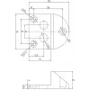 PSG 61.191 ruuvattava portinpysäytin (130x150/H65) kumipinnoitettu