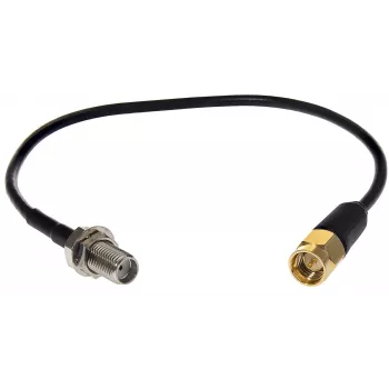ROPAM SMA-uros SMA-naaras koaksiaalinen pigtail-kaapeli 20 cm RG174