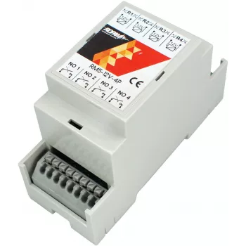 ROPAM RM5-12V-4P 4-kanava 12V DC SPDT relemoduuli LED-merkkivaloilla