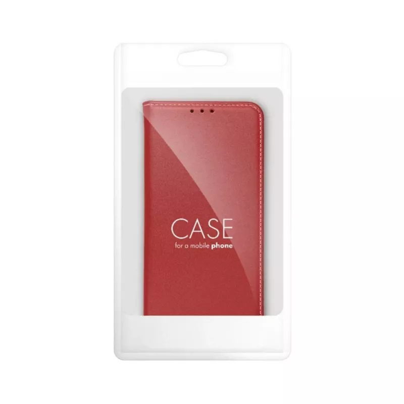 OEM flip-suojakotelo iPhone 17 Pro / 18 Pro Smart Pro Book nahka burgundinpunainen