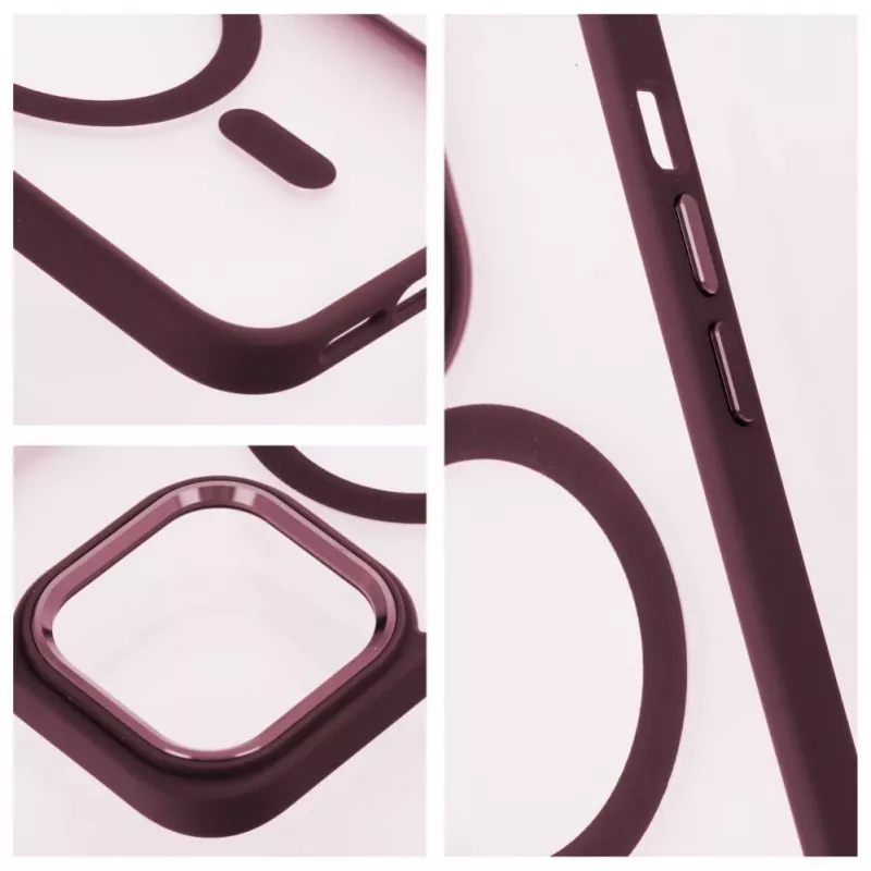 OEM kotelo iPhone 17 Pro Max Matte Mag Cover MagSafe-yhteensopiva punainen