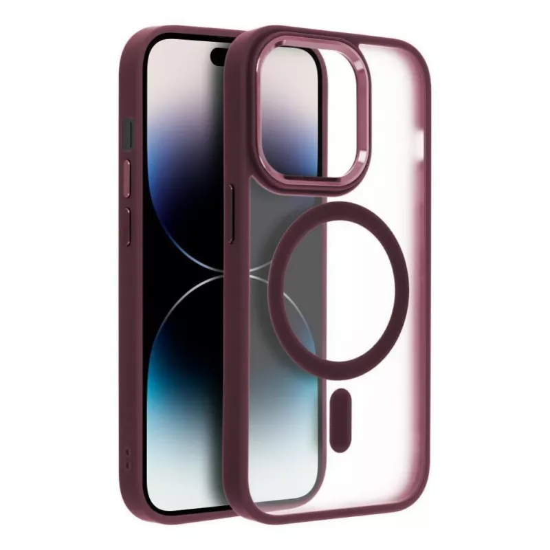 OEM kotelo iPhone 17 Pro Max Matte Mag Cover MagSafe-yhteensopiva punainen