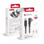 Forcell F-Energy CC-1Deg USB-C - USB-C kaapeli 100W PD QC4.0 5A 2m musta 90° kulma