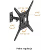 GETFORT GF-FM2365-30 täysin liikkuva TV-teline LED/LCD 23-65 inch 30 kg VESA 400x400 musta