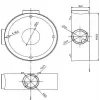 MITON MT-P1260 pinta-asennettava jakorasia 120x60x50mm IP65 vaaleanharmaa