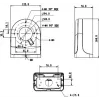 MITON MT-P204W pinta-asennettava jakorasia IP65 valkoinen