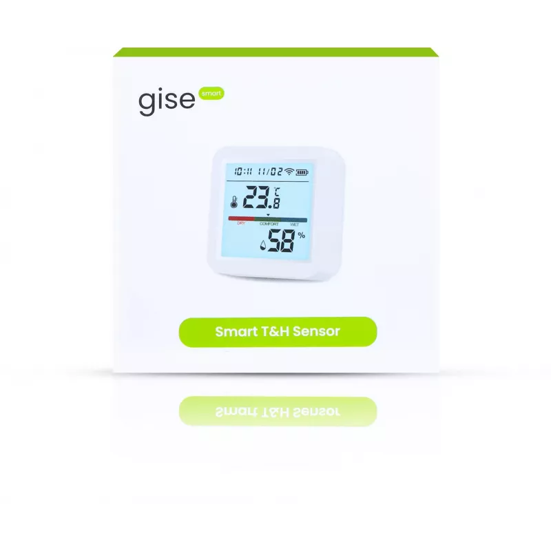GISE älykäs lämpötila- ja kosteusanturi Wi-Fi Tuya GTHS-WF-02