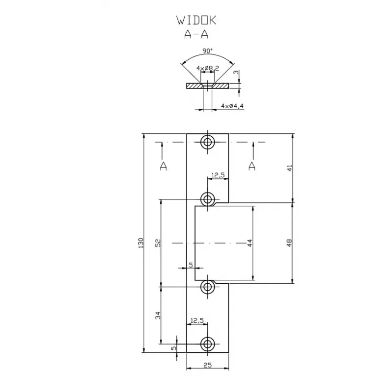 HARTTE OK-P2 lyhyt latta, S, 3mm, STC, avoin
