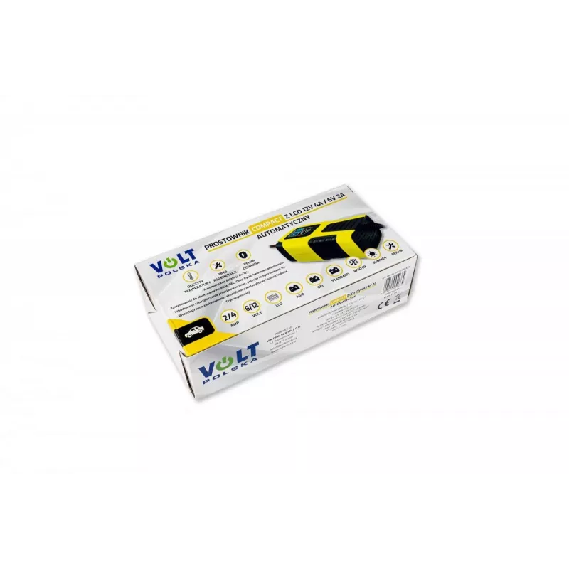 Volt Polska automaattinen akkulaturi 12V 4A / 6V 2A LCD