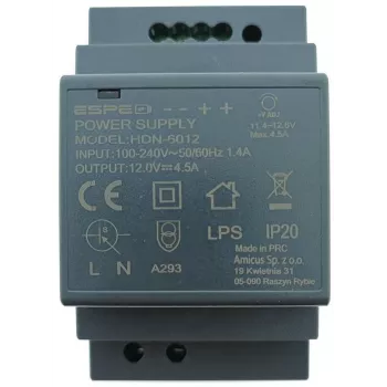 ESPE HDN-6012 DIN-kiskovirtalähde 12V 54W 4.5A
