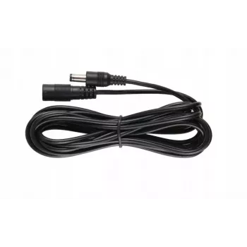 ESPE DC-jatkokaapeli 5.0m 2x0.5mm² punottu DC-pistoke - DC-liitin 2.1x5.5mm musta