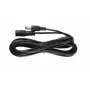 ESPE DC-jatkokaapeli 5.0m 2x0.5mm² punottu DC-pistoke - DC-liitin 2.1x5.5mm musta