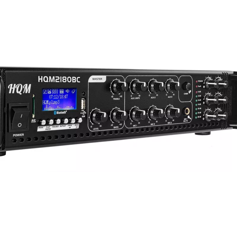HQM 3407 FM/MP3/BLUETOOTH radiovahvistin 180W