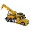 LEAN TOYS kauko-ohjattava nosturiauto Pilot 2.4G valot äänet keltainen