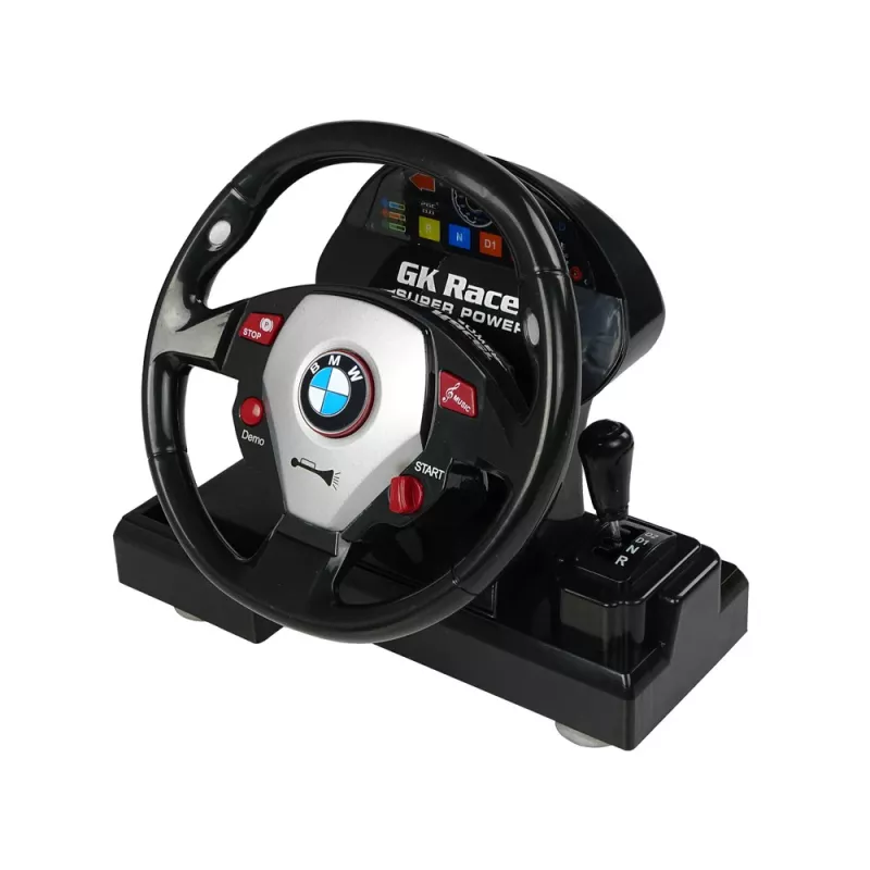 LEAN TOYS kauko-ohjaus BMW M3 musta 2.4G ohjauspyörä 1:18 ääni valot