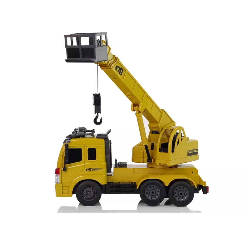 LEAN TOYS kauko-ohjattava nosturiauto 1:20 Lift Crane Pilot 2.4G ääni valot