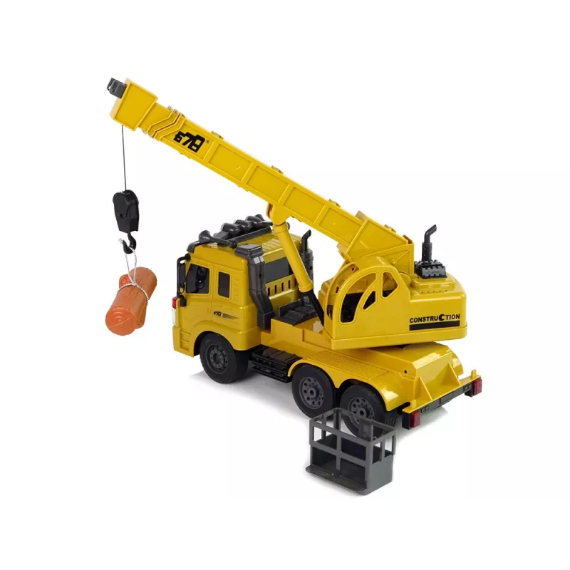 LEAN TOYS kauko-ohjattava nosturiauto 1:20 Lift Crane Pilot 2.4G ääni valot