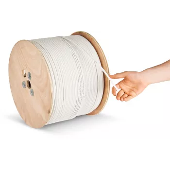 CONOTECH NS-113TRI HQ RG-6 koaksiaalikaapeli LSOH B2ca 500 m valkoinen