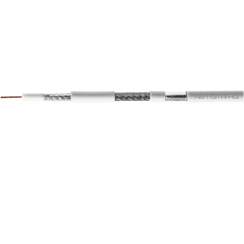 CONOTECH NS-113TRI HQ RG-6 koaksiaalikaapeli LSOH B2ca 500 m valkoinen
