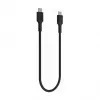 Green Cell PowerStream USB-C–USB-C-kaapeli 100W, 0,3 m, musta