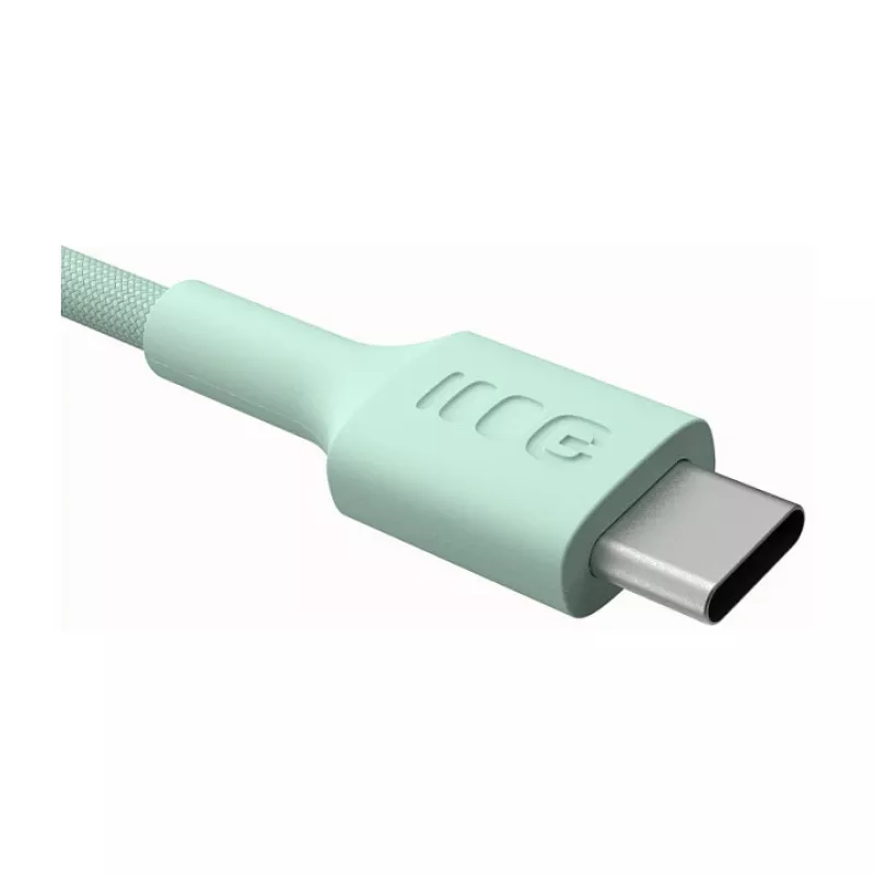Green Cell PowerStream USB-C–USB-C-kaapeli 100W 2m mintunvihreä