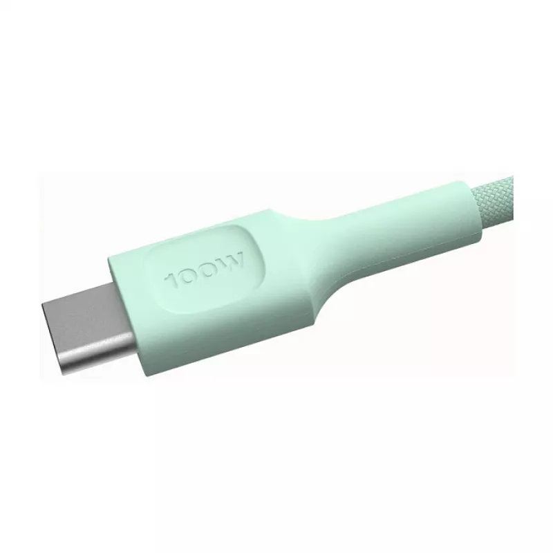 Green Cell PowerStream USB-C–USB-C-kaapeli 100W 2m mintunvihreä