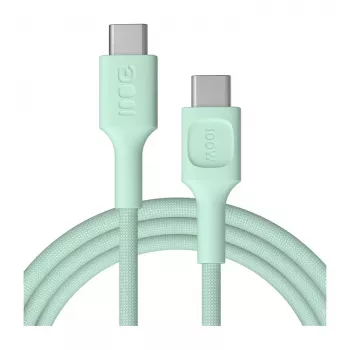 Green Cell PowerStream USB-C–USB-C-kaapeli 100W 2m mintunvihreä