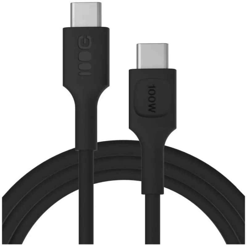 Green Cell PowerFlex pikalataus USB-C–USB-C-kaapeli 100W 2m musta