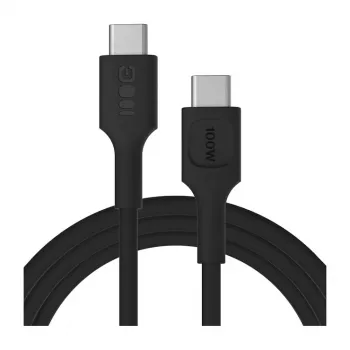 Green Cell PowerFlex pikalataus USB-C–USB-C-kaapeli 100W 2m musta