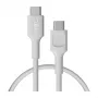 Green Cell PowerFlex USB-C–USB-C-kaapeli 100W PD-pikalataus 0,3m valkoinen