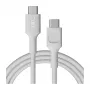 GREEN CELL PowerFlex USB-C–USB-C-kaapeli 2m 100W PD lumivalkoinen