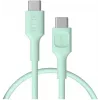 Green Cell PowerFlex pikalataus USB-C–USB-C-kaapeli 100W 0,3m mintunvihreä