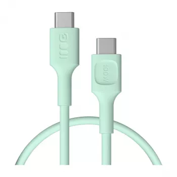Green Cell PowerFlex pikalataus USB-C–USB-C-kaapeli 100W 0,3m mintunvihreä