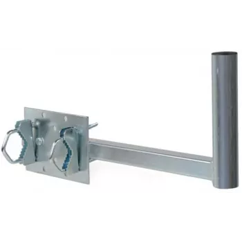 CORAB UBU-38/450-H yleisparveketeline satelliitti-, maanpäällisille ja LTE-antenneille, 38 mm maston halkaisija, 450 mm ulottuma, kuumasinkitty teräs, metallinharmaa