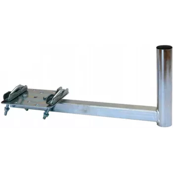 CORAB UBU-38/450-H yleisparveketeline satelliitti-, maanpäällisille ja LTE-antenneille, 38 mm maston halkaisija, 450 mm ulottuma, kuumasinkitty teräs, metallinharmaa