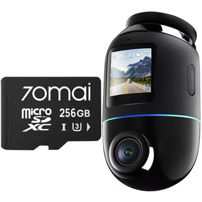 70mai X800 Omni 4K autokamera musta + 256GB SD-kortti