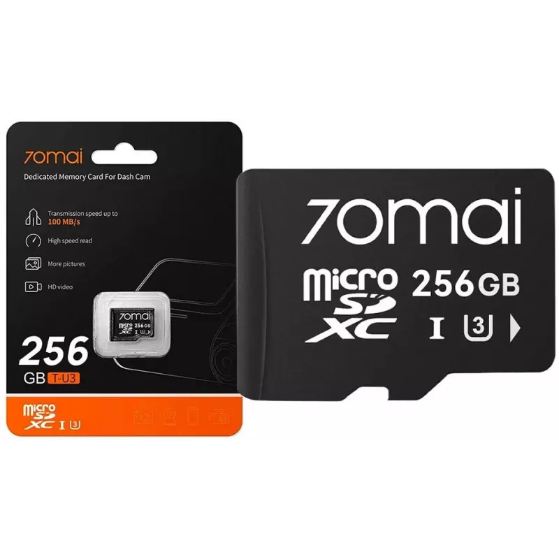 70mai X800 Omni 4K autokamera musta + 256GB SD-kortti
