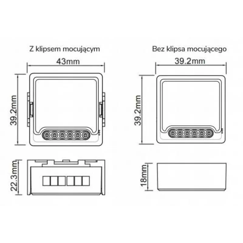 OXT Mini WiFi relemoduuli 3-kanava Tuya T223